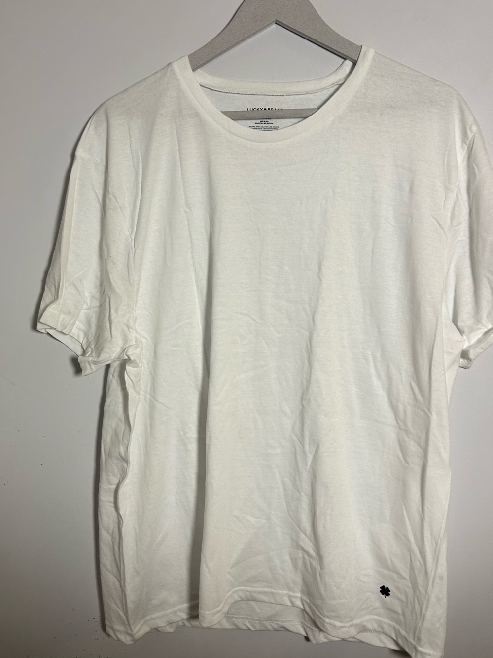 Lucky Brand White Short Sleeve Crew Tee